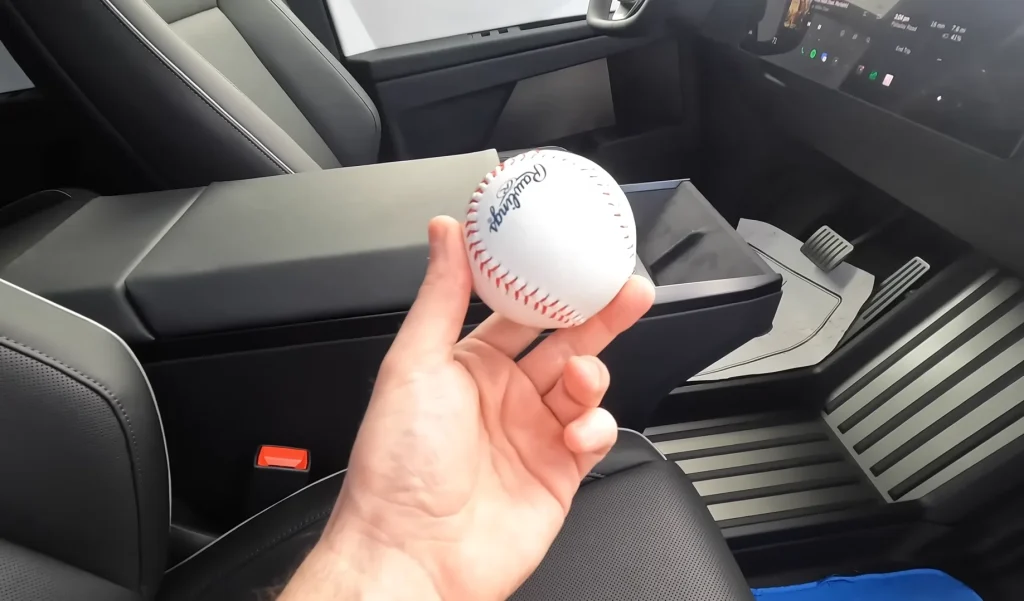 Man tests what happens if you throw a steel ball at a Tesla Cybertruck window after the infamous 2019 fail