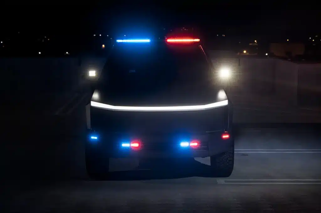 Cybertruck-turned-into-a-badass-police-car
