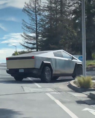 Cybertruck spotted in California