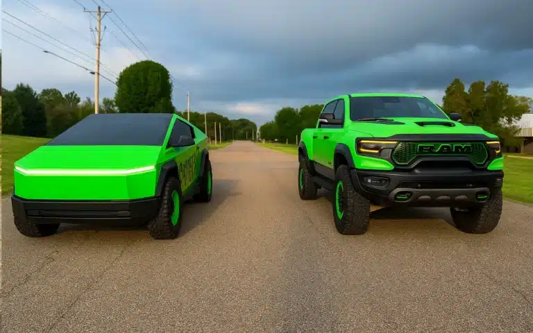 In a clash of the titans, ages, and morals, this Georgia man hosted a drag race between a $130,000 Tesla Cybertruck and a RAM TRX