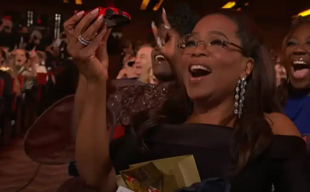 Over 20 years after Oprah’s iconic Pontiac giveaway, Cynthia Erivo got to return the favor…sort of