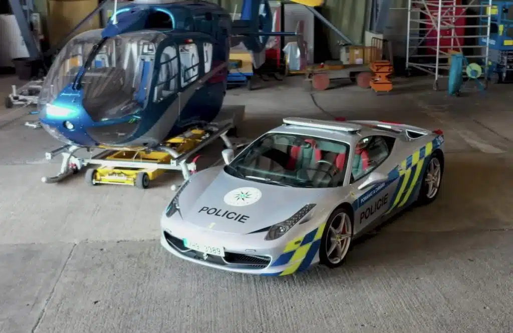 Ferrari 458 Italia turned into Czech police supercar