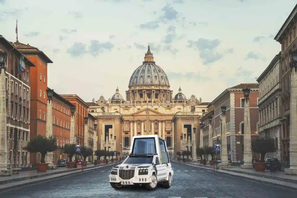 Company unveils new US-made Popemobile proposal for the first American Pope