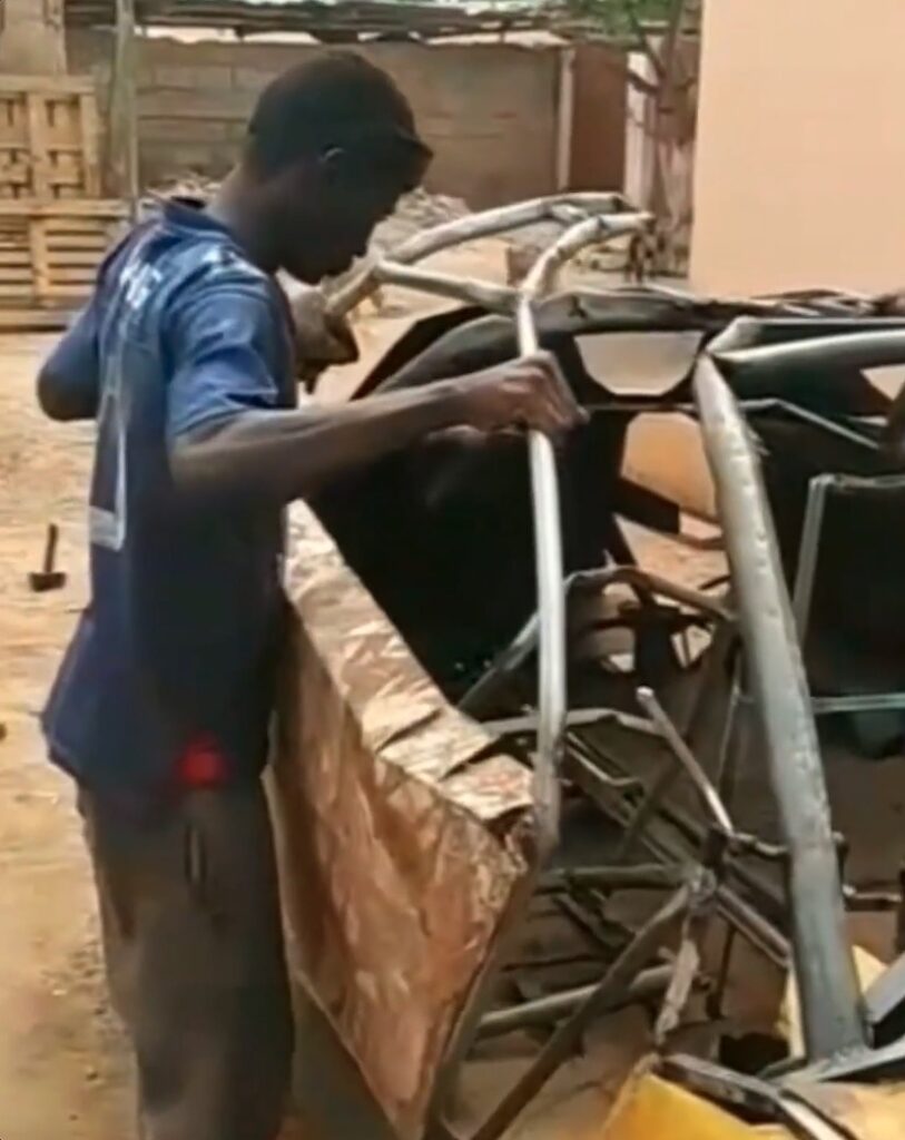 Kelvin building his DIY car