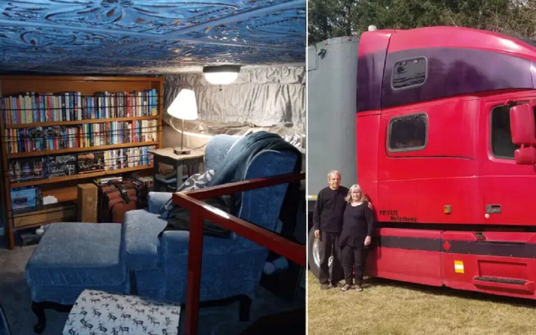Canadian couple spends supercar money to convert a semi-truck into a mobile home
