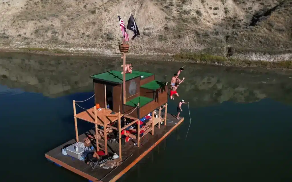 DIY raft Missouri River