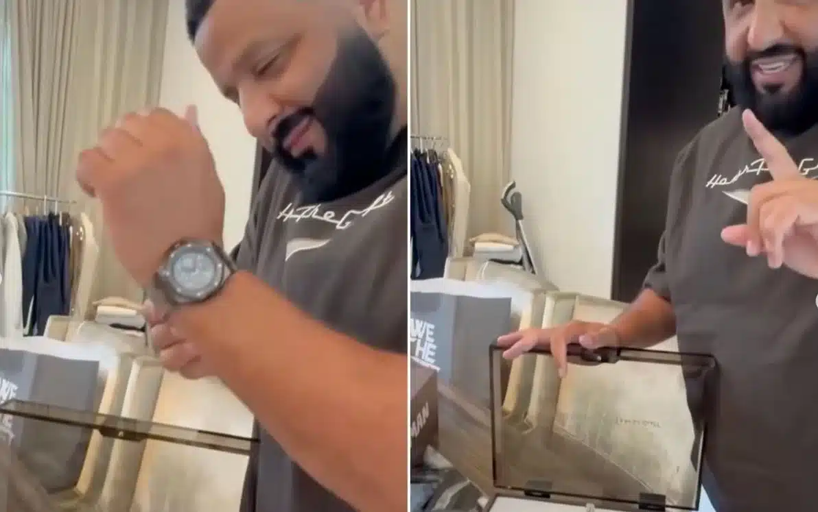 DJ Khaled shows off new Travis Scott x Audemars Piguet watch that goes perfectly with his Maybach
