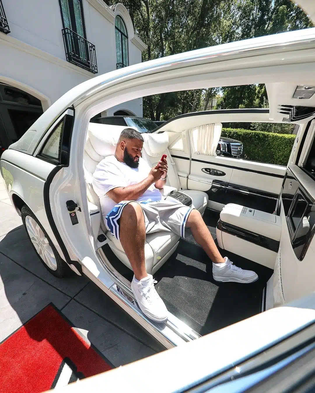 Whether flying or driving DJ Khaled travels in outrageous luxury