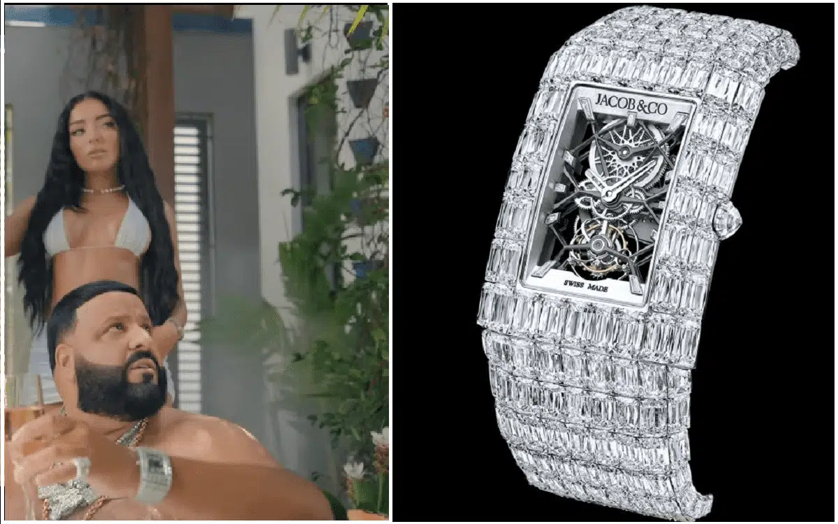 DJ Khaled spotted wearing 18m Jacob watch in BIG TIME music