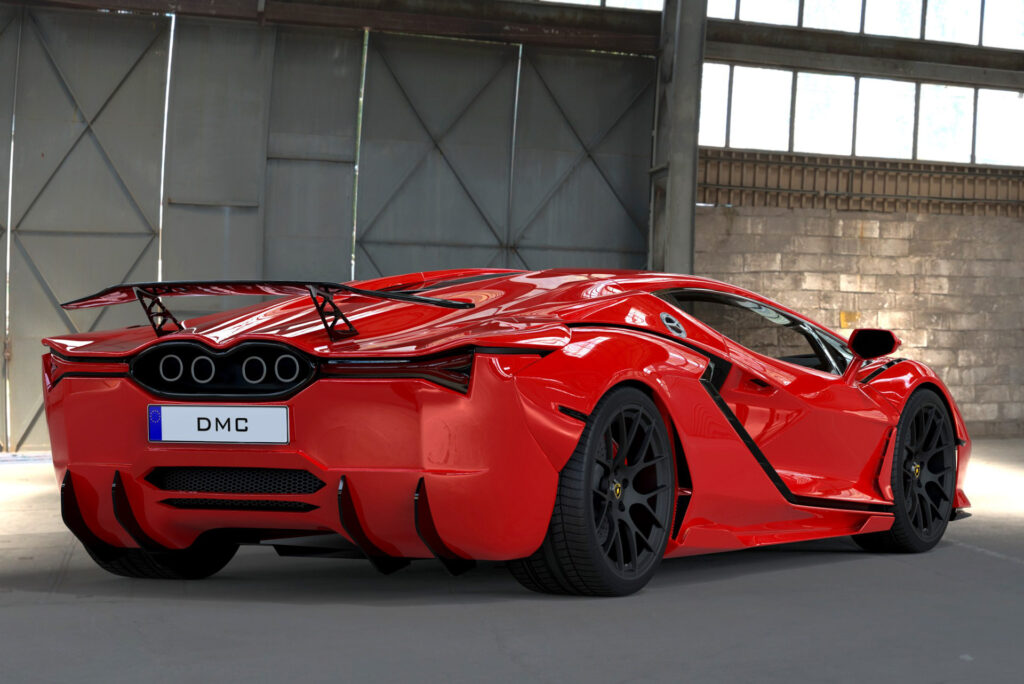 DMC-Lamborghini-Revuelto-render-rear-section