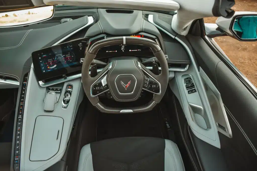 The Corvette E-Ray arrives in the UK as a hybrid Corvette, with a high UK price due to trim level, compliance, and conversion costs.