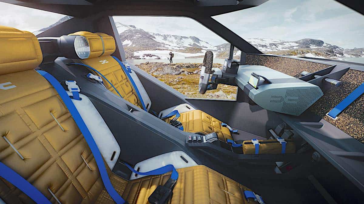 Sleeping bag seat covers in the Manifesto Concept