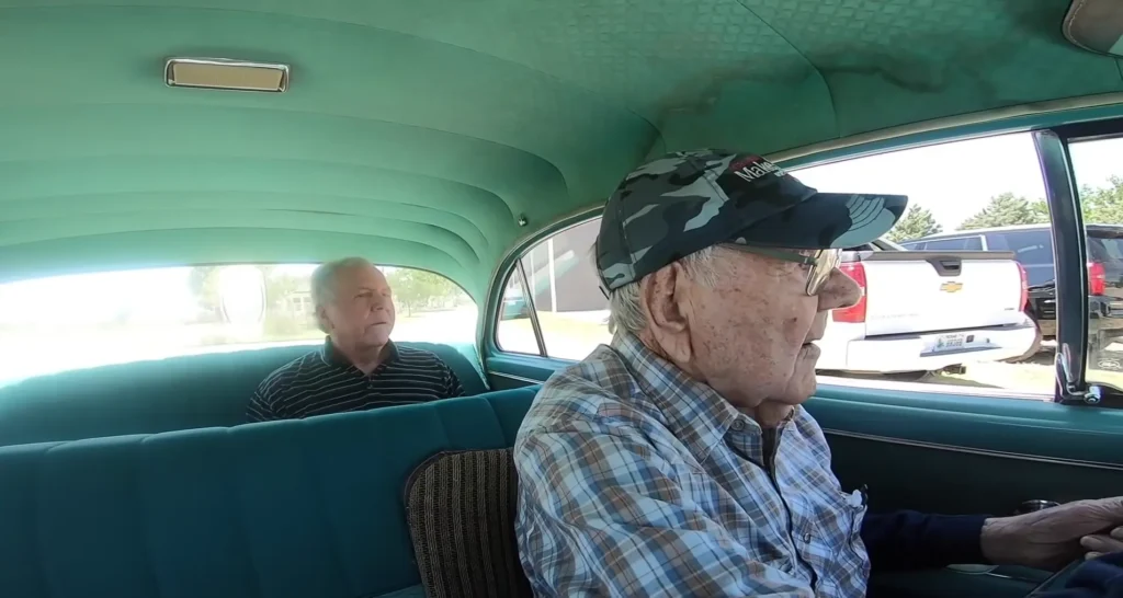 Dad driving his 1955 Ford