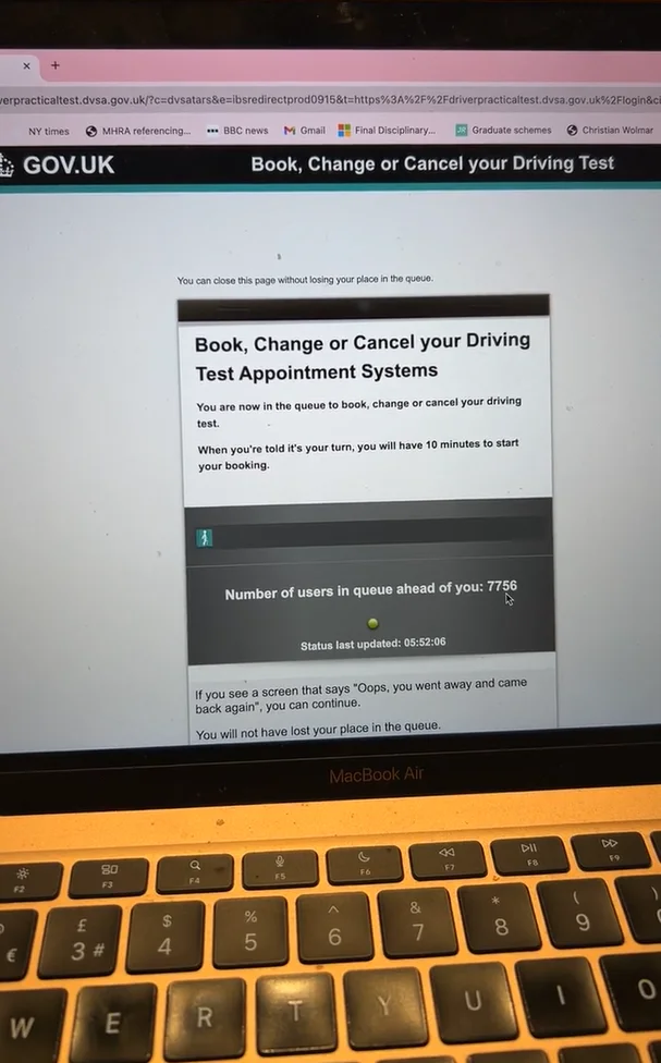 One woman's nightmare quest to complete a driving test will make every driver count their blessings