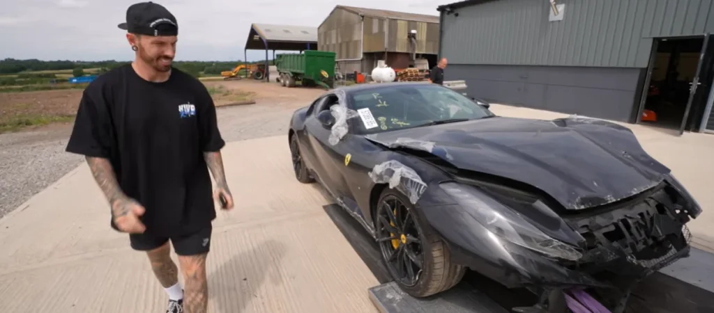 Mat Armstrong bought a damaged Ferrari 812 Superfast to rebuild in just 24 hours - and it didn't exactly go to plan
