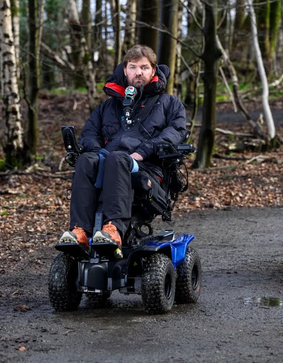 Army veteran paralyzed from the neck down is set to cross Scotland coast-by-coast in his off-road wheelchair that he controls with his chin