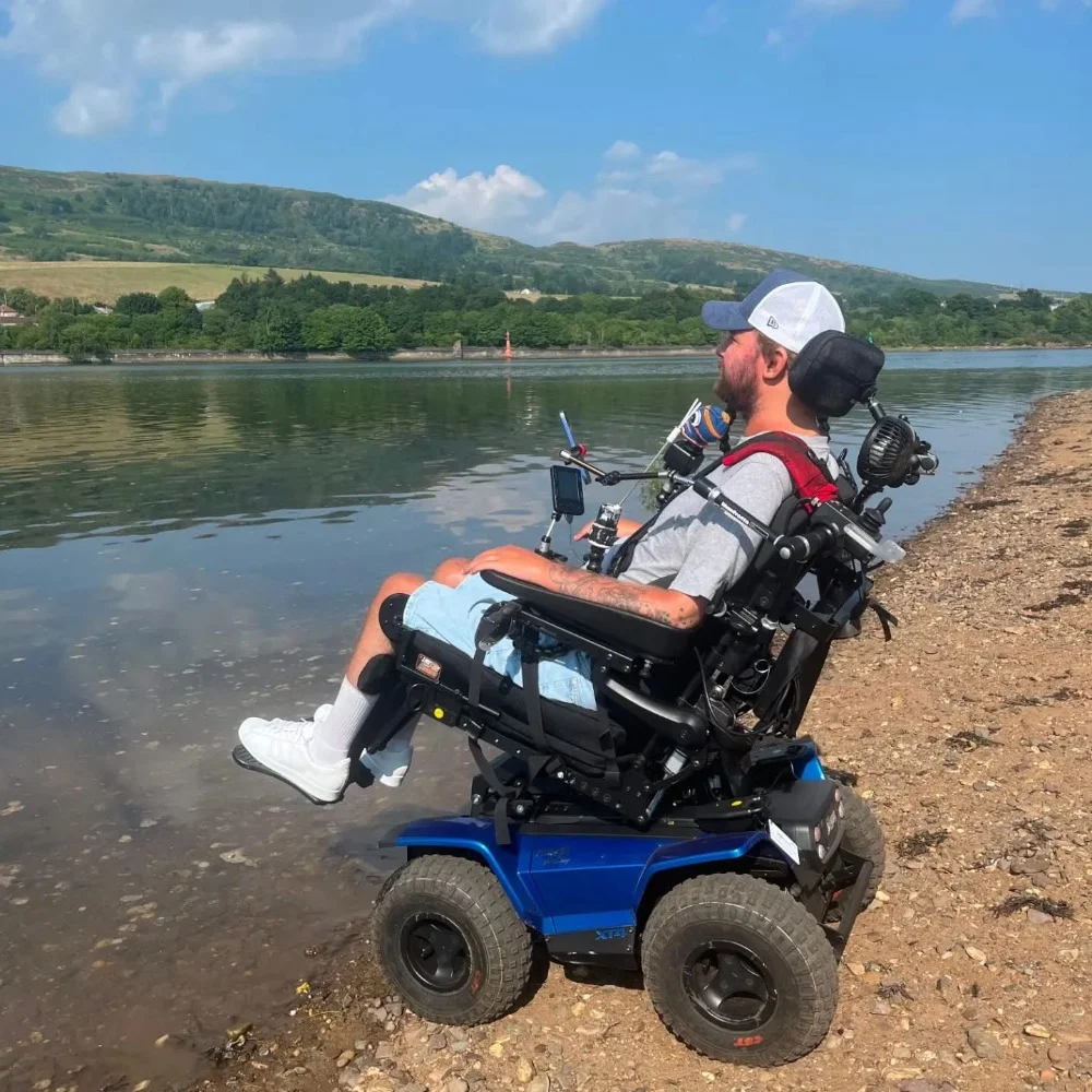 Army veteran paralyzed from the neck down is set to cross Scotland coast-by-coast in his off-road wheelchair that he controls with his chin