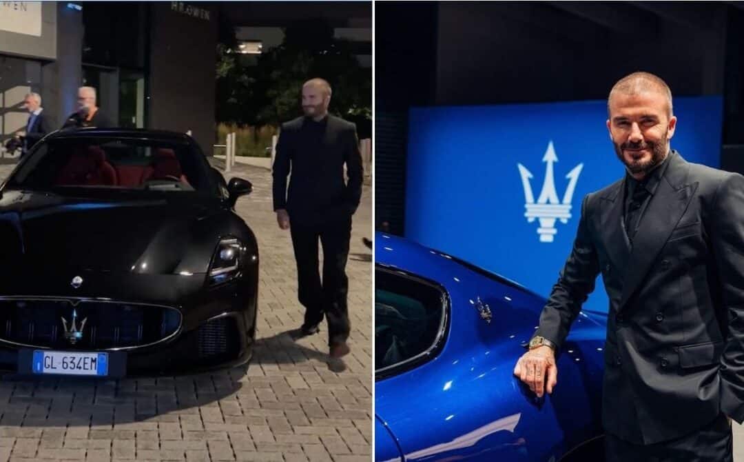 David Beckham shows off his (pricey!) custom Maserati