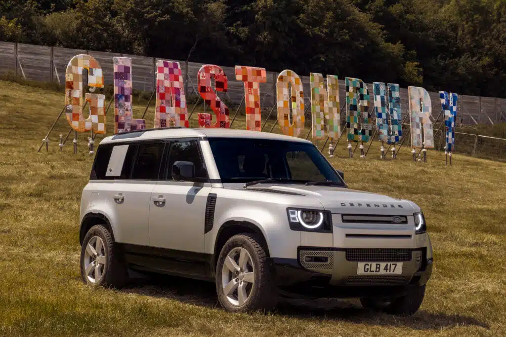 Land Rover has confirmed that it will supply 25 electric Defender vehicles for use at this year's Glastonbury festival