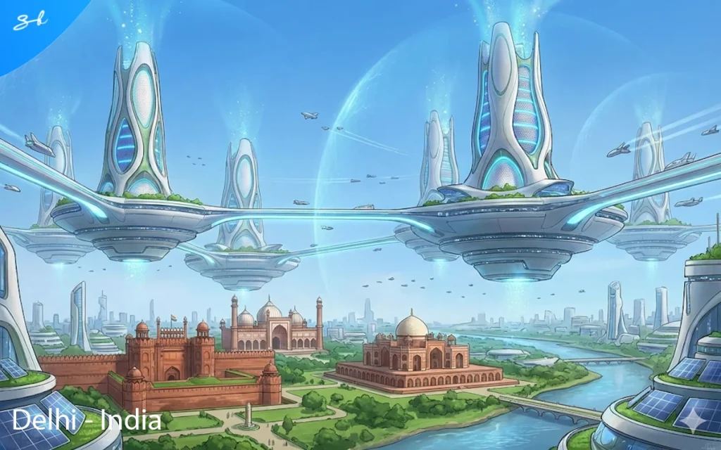 We asked AI to predict what the 20 most populated cities will look like in the year 5000, and this is the technological paradise it created