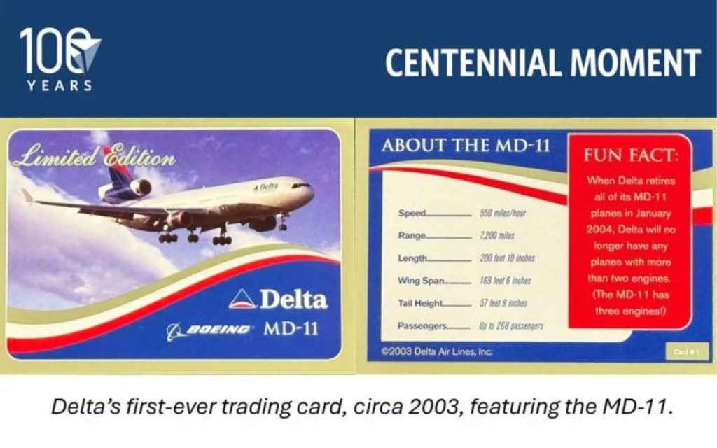 Airlines, such as Delta, have secret trading cards that are becoming every aviation geek’s new obsession