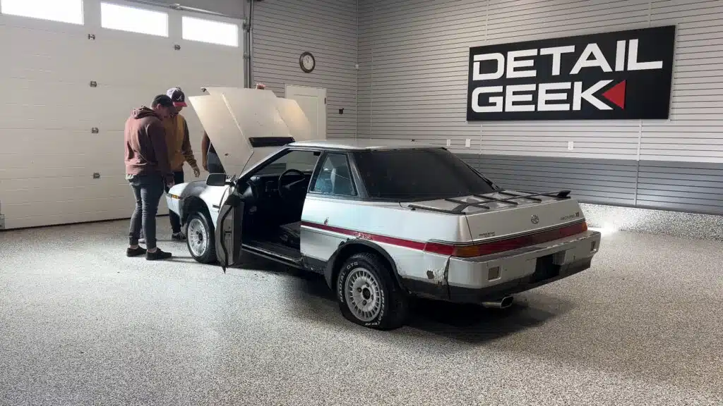 Detailer-transforms-the-rarest-car-from-the-80s-they-found-covered-in-debris