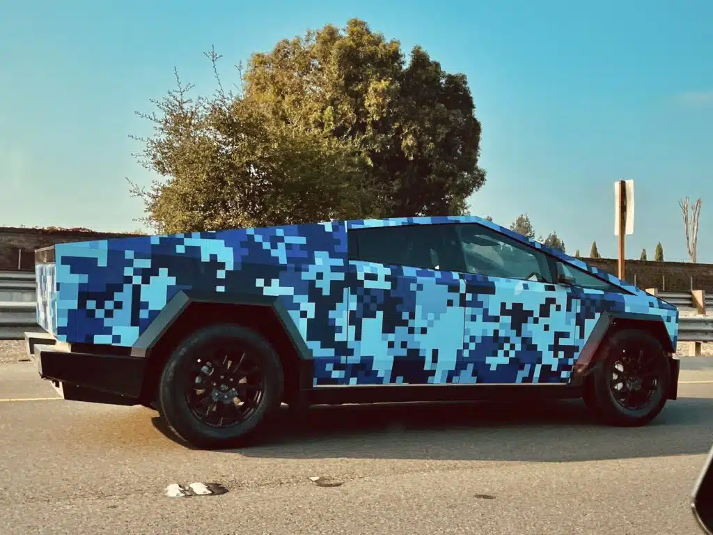 Digital camo wrap Cybertruck