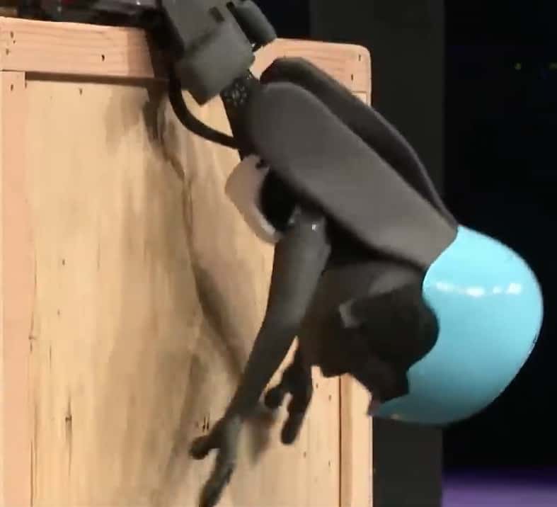 Disney robot on roller skates