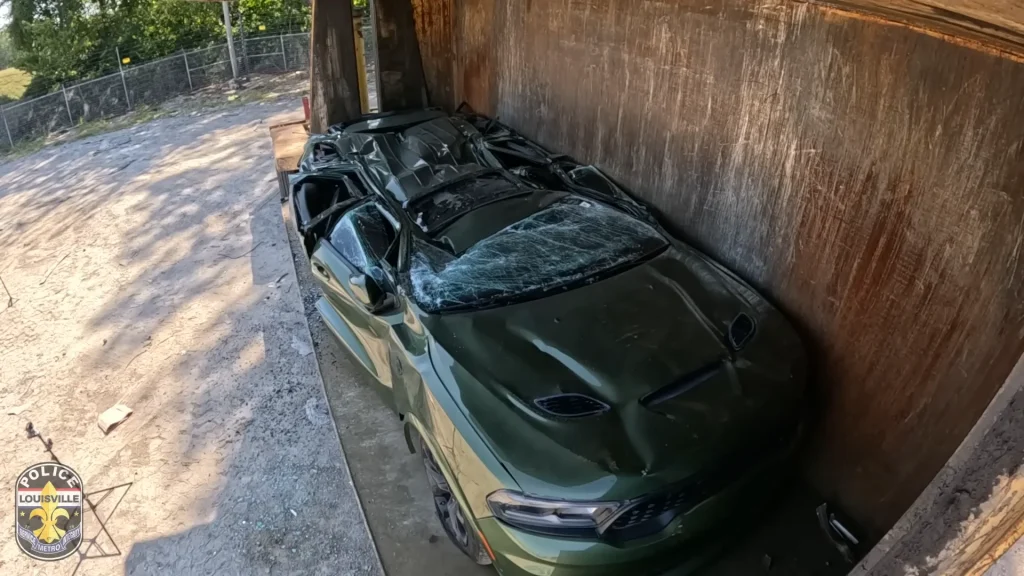 Louisville Police publicly crushed a $100,000 Dodge Durango Hellcat SUV and left car lovers shivering in order to send a strong message