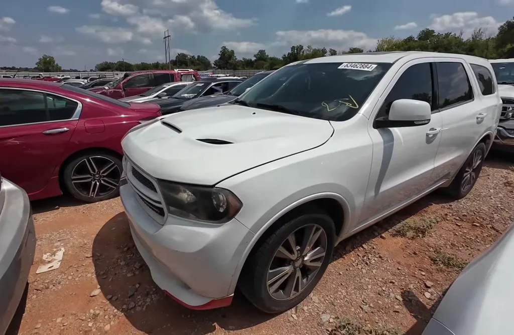 Dodge Durango in a scrap yard