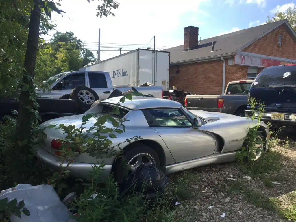 abandoned Dodge Viper New Jersey