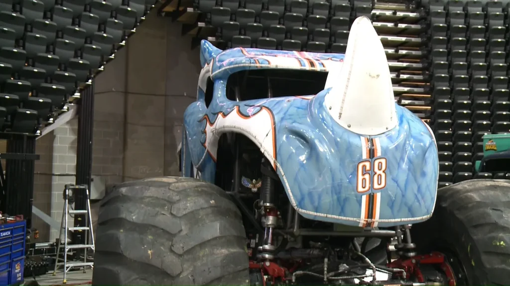 Louisville Police destroy seized 2009 Dodge Charger by crushing it with a monster truck