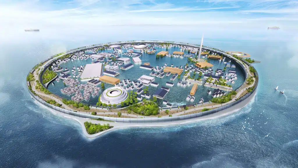 Japanese floating city will launch rockets, store data underwater, and serve as a climate-resilient hub for 10,000 people and 30,000 visitors