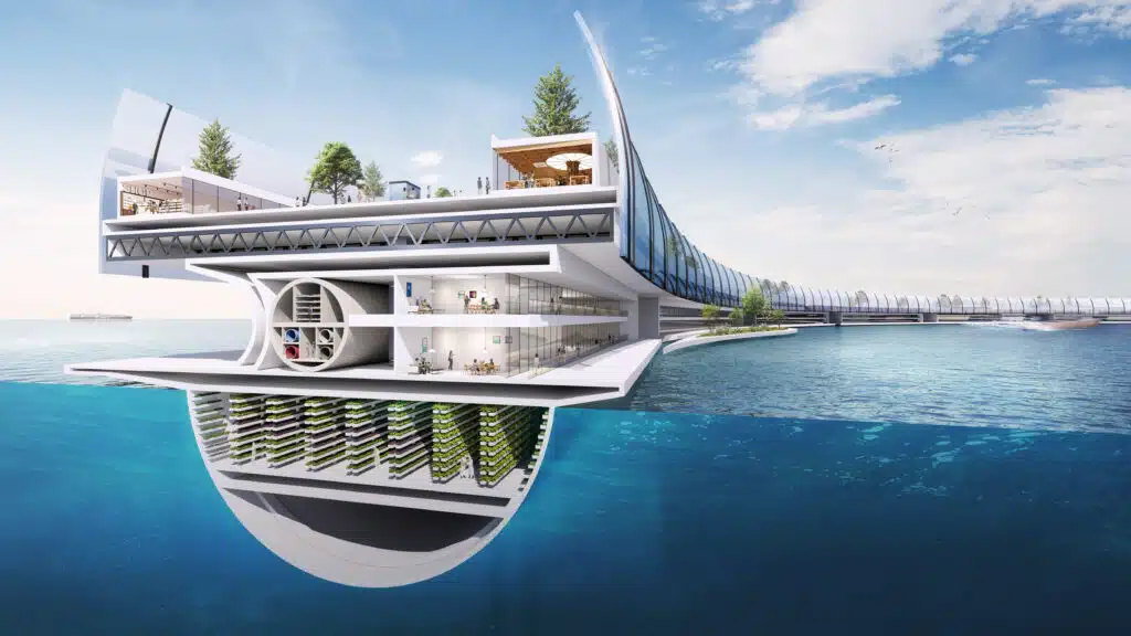 Japanese floating city will launch rockets, store data underwater, and serve as a climate-resilient hub for 10,000 people and 30,000 visitors