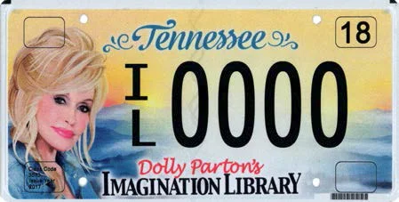 Working 9 to 5 is worth it just to flaunt this incredible custom Dolly Parton license plate
