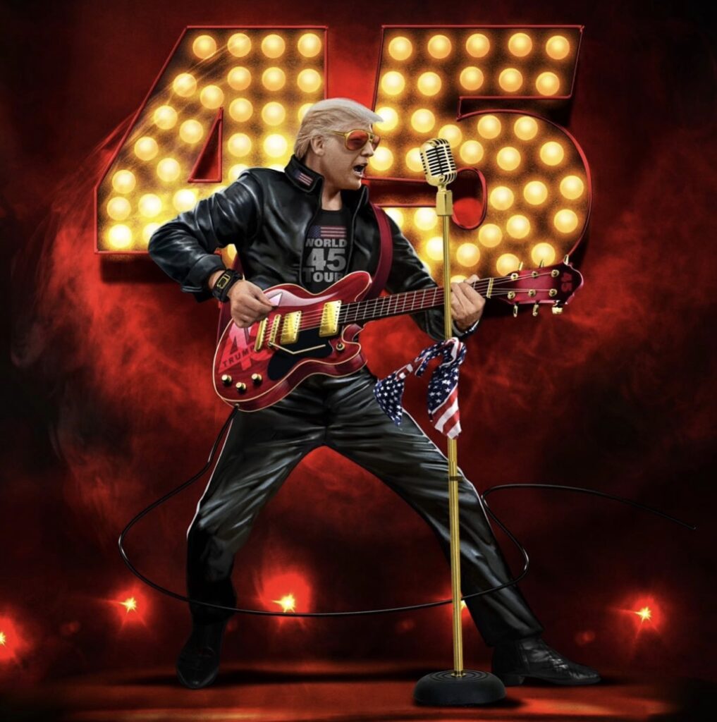 Donald Trump trading cards - rockstar