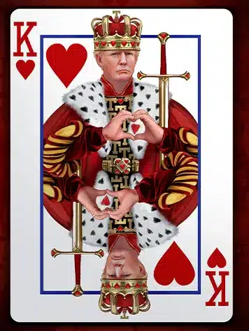 Trump trading cards - King of Hearts