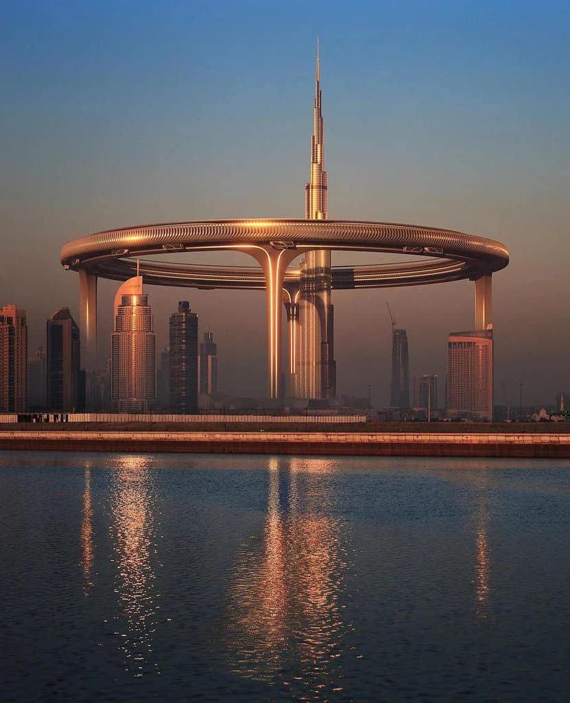 Downtown Circle around the Burj Khalifa concept for Dubai