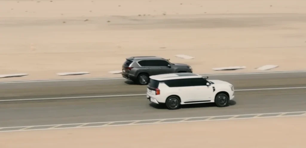 Nissan Patrol Y63 and Lexus LX600 go head-to-head in a heavyweight twin-turbo V6 drag race but only one comes out on top