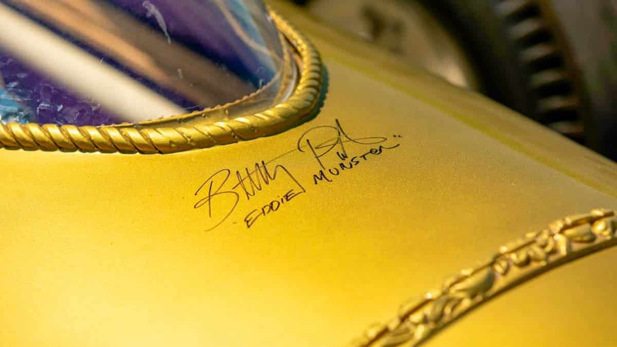 Signature of Butch Patrick who played Eddie Munster