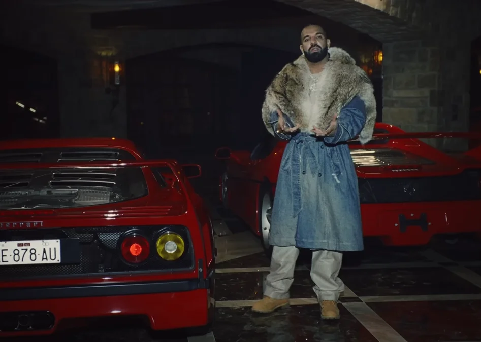Drake featured $50M worth of Ferrari supercars in his music video but the ultra rich rapper had to borrow every single one