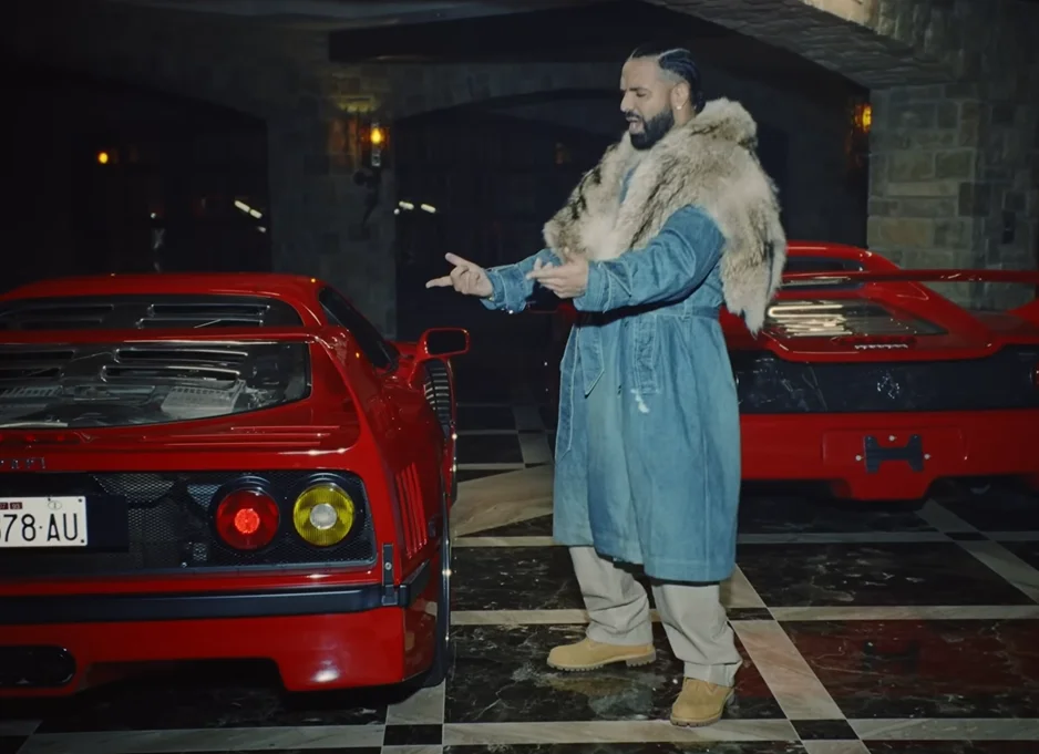 Drake featured $50M worth of Ferrari supercars in his music video but the ultra rich rapper had to borrow every single one