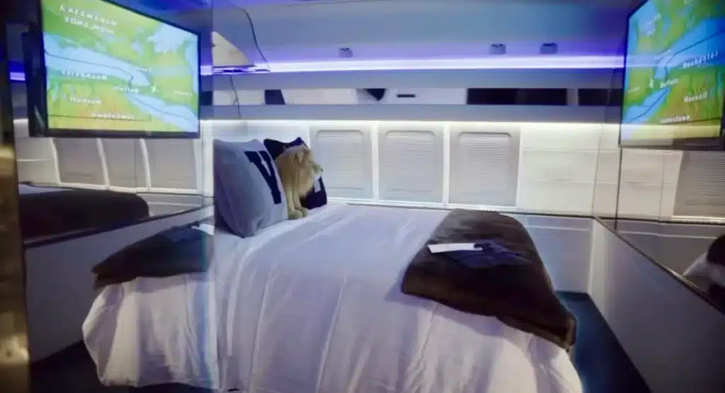Drake gave his fans a tour of his repurposed Boeing 767 private jet - or Air Drake, as he calls it