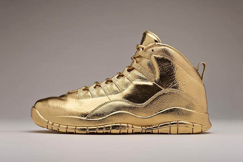 Drake gold Jordans