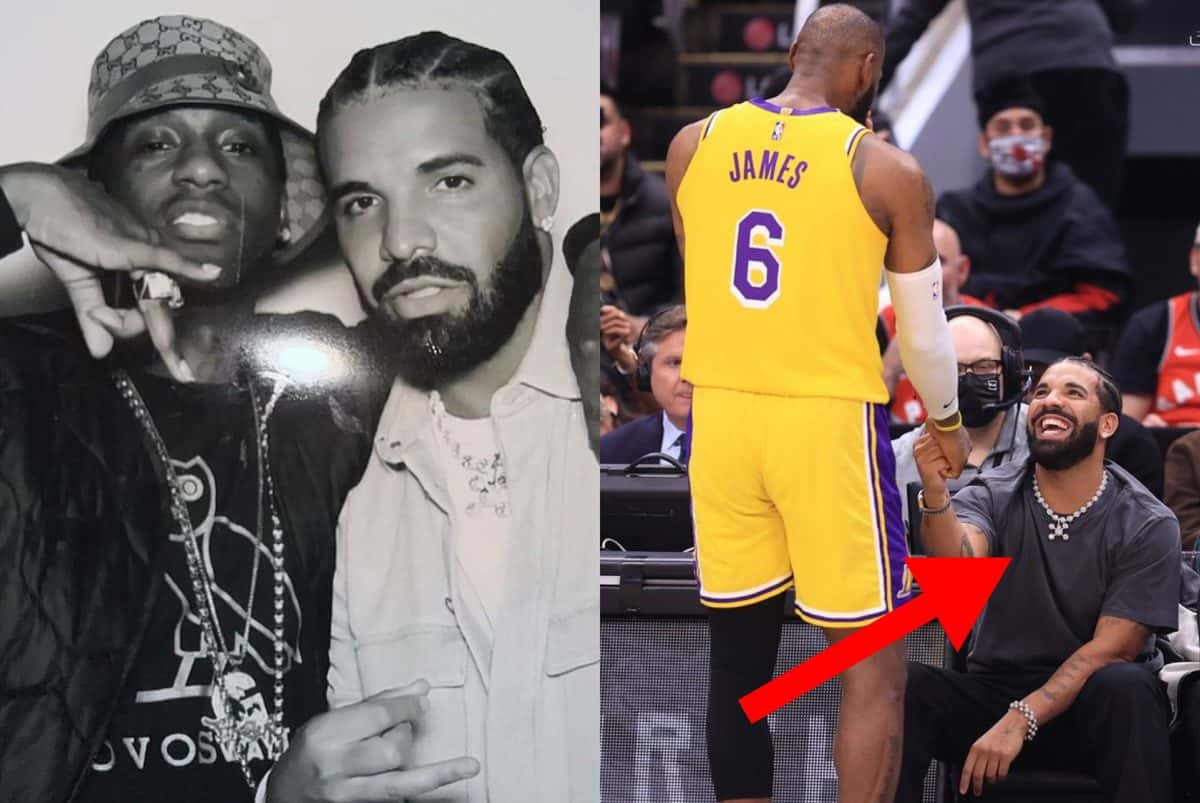 Drake shows off his $1.9 million diamond necklace at NBA game