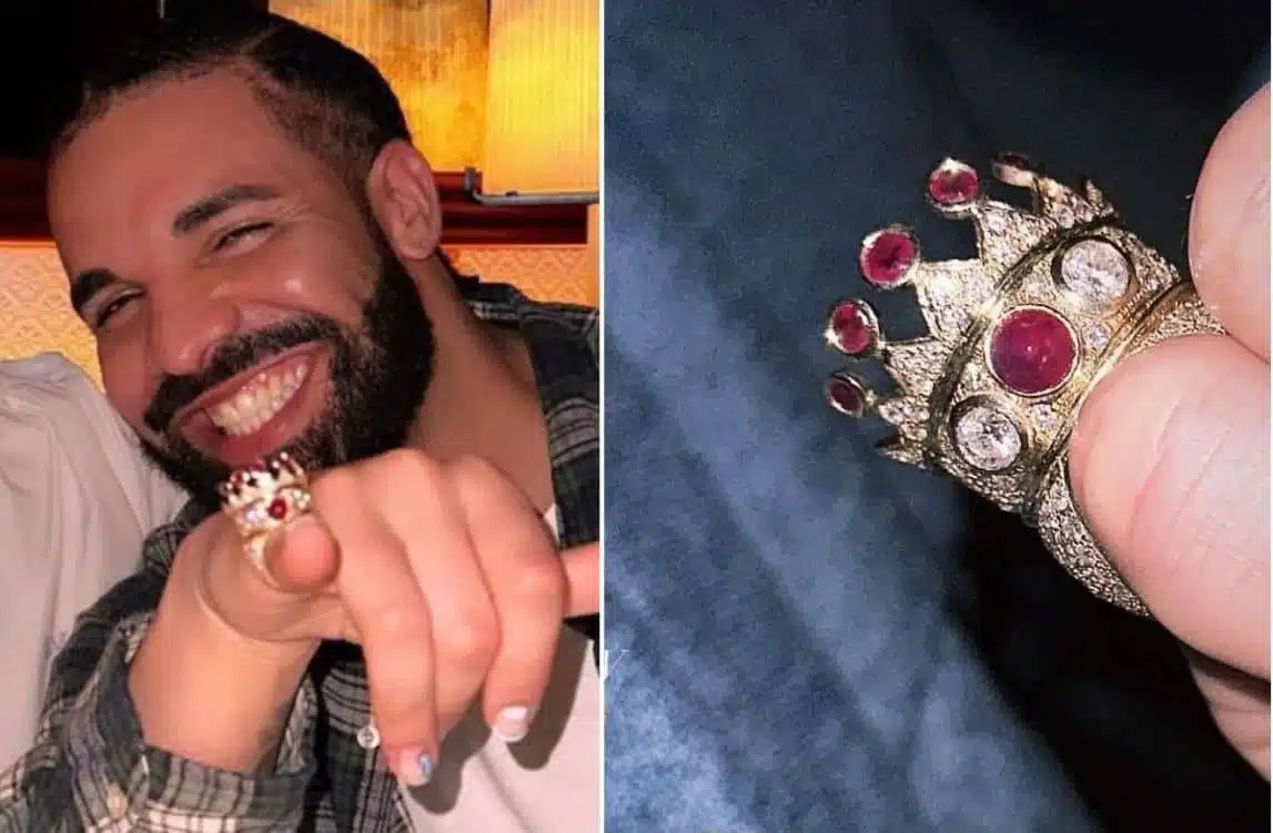 Drake wearing Tupac Shakur's ring, featured image