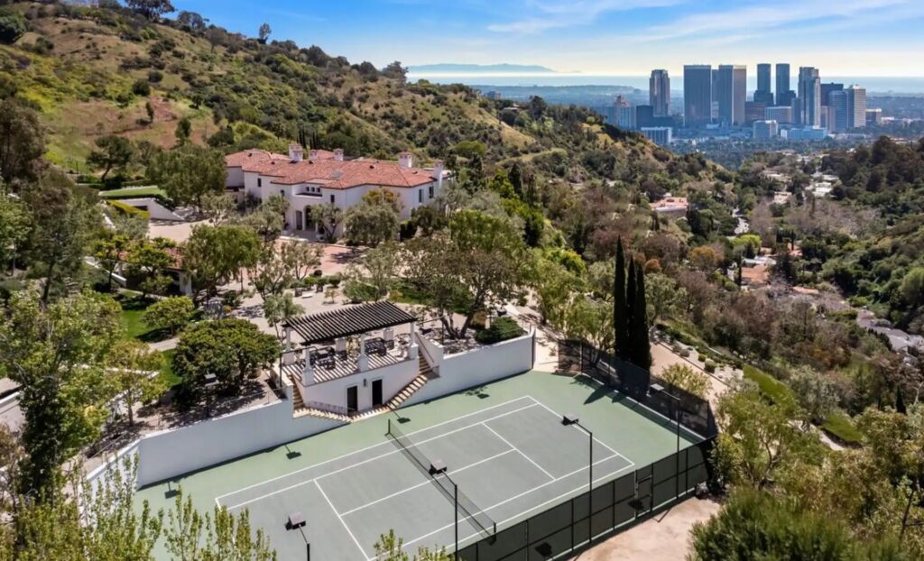 Drake's Beverly Hills mansion, tennis court