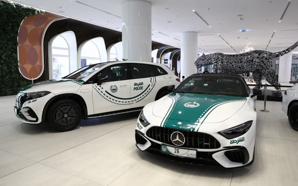The Dubai Police has added yet another supercar to its fleet as a Ferrari Purosangue has been revealed, boasting a powerful Mansory kit