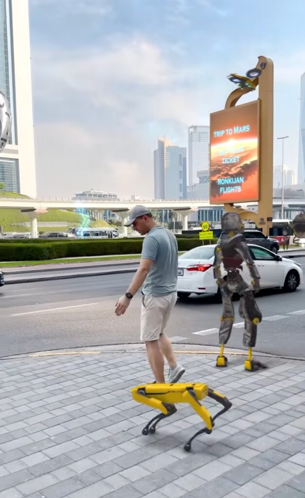 Dubai in 2070 robot dog
