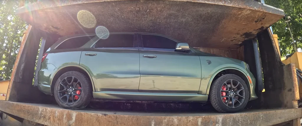 Kentucky police crush a Dodge Durango Hellcat in order to send a blunt message